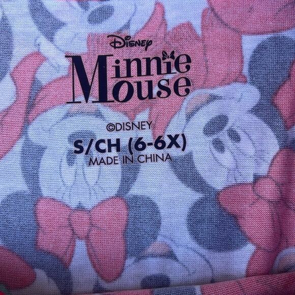 Disney Minnie Mouse Santa Christmas Dress red & black size 6/6X - Picture 3 of 6